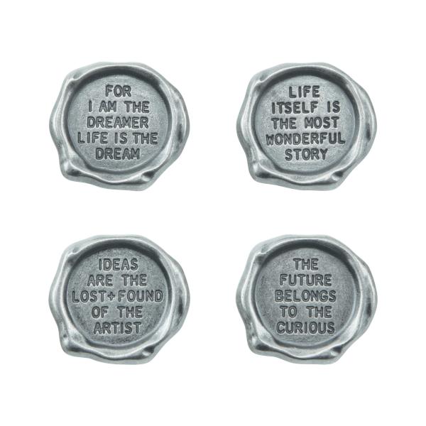 Tim Holtz - Idea Ology " Quote Seals" - Metallsiegel