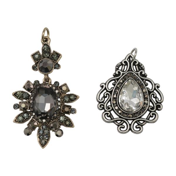 Tim Holtz - Idea Ology " Assemblage Charms Baroqued Diamonds" - Metall Charms