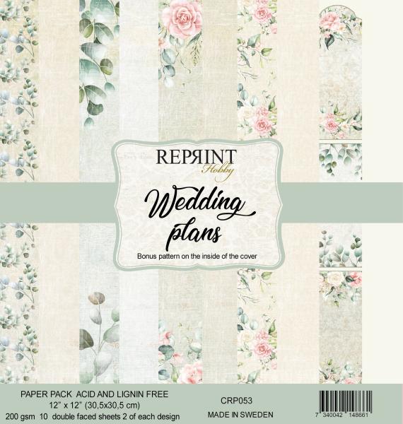 Reprint Wedding Plans 12x12 Inch Paper Pack 