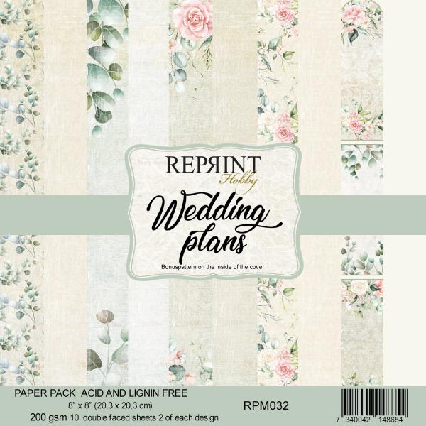 Reprint Wedding Plans 8x8 Inch Paper Pack 