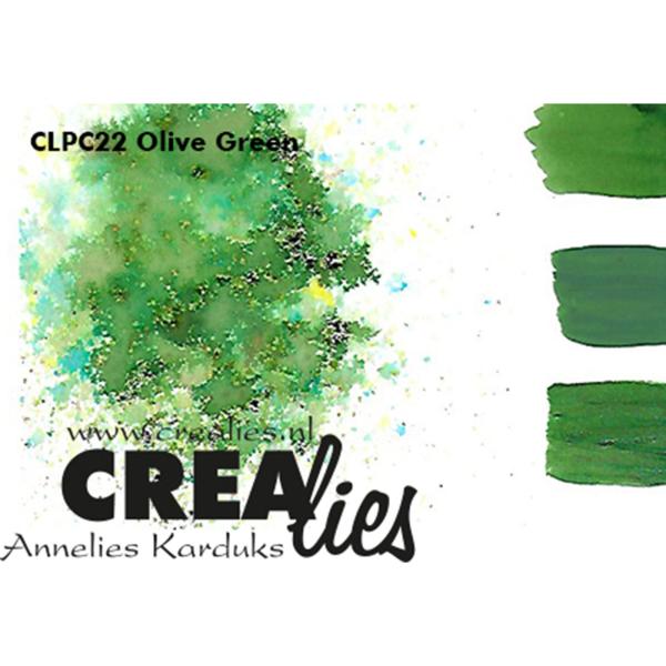 Crealies - Pigment Colorzz Olivgrün - Pigmentpulver
