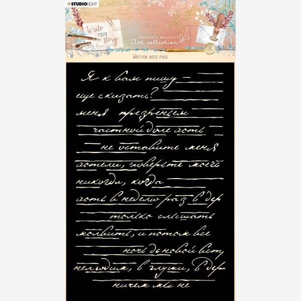 Studio Light - Schablone - Written Note Page