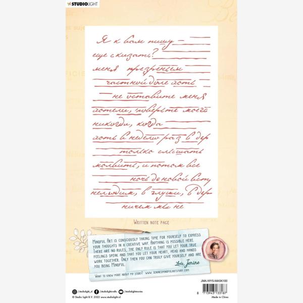 Studio Light - Schablone - Written Note Page