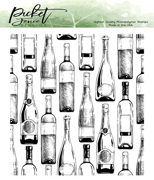 Picket Fence Studios Oh, Don't Wine  Clear Stamps 