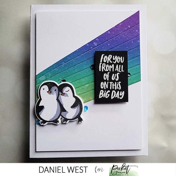 Picket Fence Studios Penguins Wanna Have Fun  Clear Stamps 