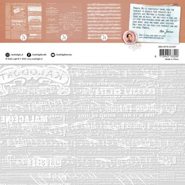 Studio Light -  Write Your Story Acetate Sheets Newspaper - Transparentpapier 