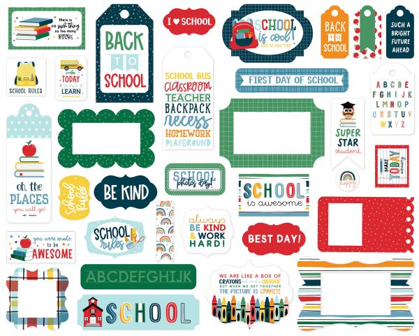 Echo Park "First Day Of School" Frames & Tags