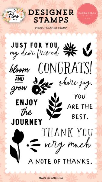 Carta Bella "My Dear Friend" Stempelset - Clear Stamp-Set