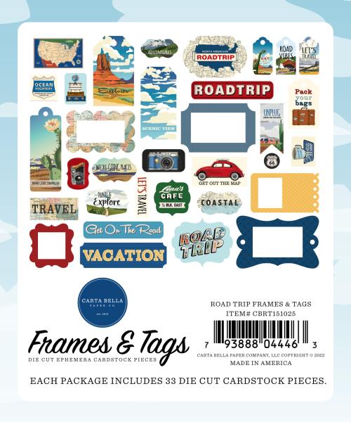 Carta Bella "Road Trip" Frames & Tags