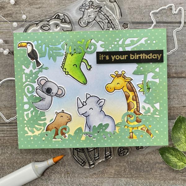 Heffy Doodle Go Wild Frame  Cutting Dies - Stanze  