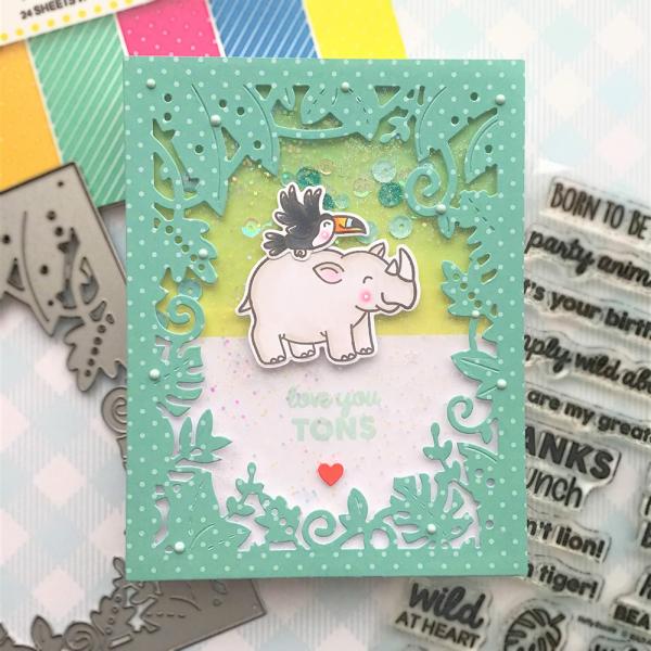 Heffy Doodle Go Wild Frame  Cutting Dies - Stanze  