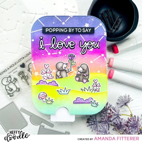 Heffy Doodle Mole Lotta Love   Clear Stamps - Stempel 