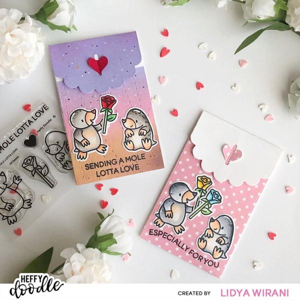 Heffy Doodle Mole Lotta Love   Clear Stamps - Stempel 
