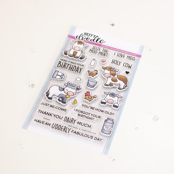 Heffy Doodle Udderly Fabulous   Clear Stamps - Stempel 
