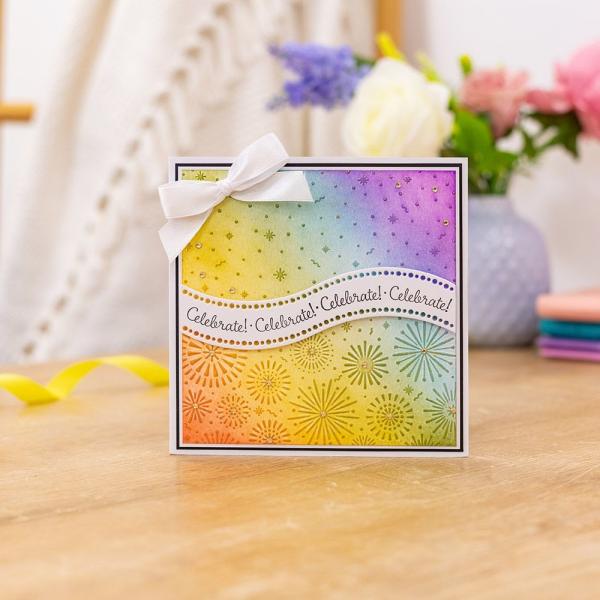 Gemini Celebrate  - Embossing Folder, Stamp & Die  - Zelebrieren