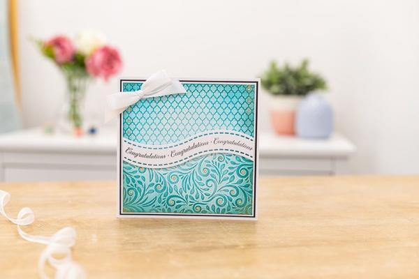 Gemini Congratulations  - Embossing Folder, Stamp & Die  - Herzliche Glückwünsche