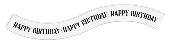 Gemini Happy Birthday  - Embossing Folder, Stamp & Die  - Alles Gute zum Geburtstag