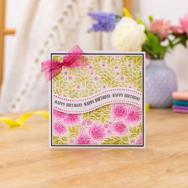 Gemini Happy Birthday  - Embossing Folder, Stamp & Die  - Alles Gute zum Geburtstag