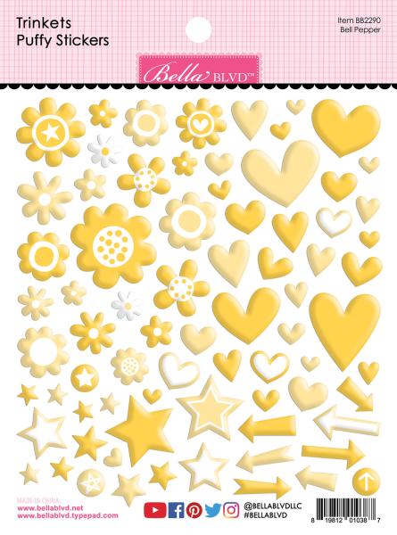 Bella BLVD Bell Pepper Trinkets  Puffy Sticker 