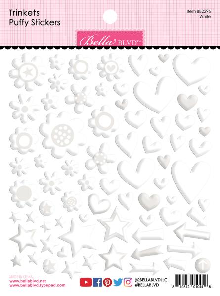 Bella BLVD White Trinkets  Puffy Sticker 