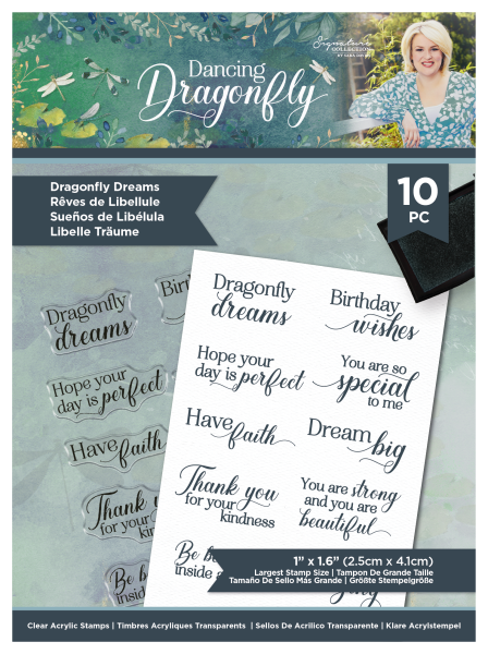 Crafters Companion - Dancing Dragonfly  - Clear Stamps
