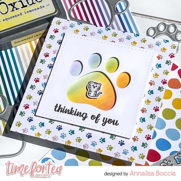 Time For Tea 6x6 Paper Pack Designs Pawsome Rainbows 