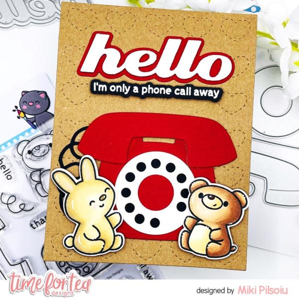 Time For Tea Dies Designs Retro Phone Builder Metal 