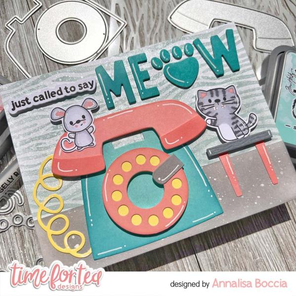 Time For Tea Dies Designs Retro Phone Builder Metal 
