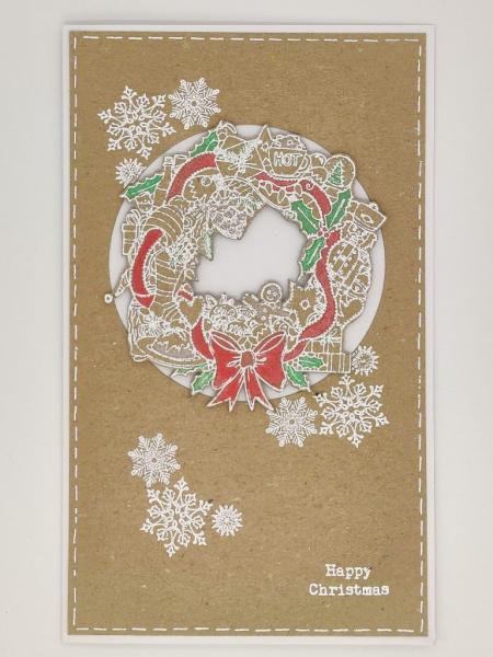 IndigoBlu "Nutcracker Wreath" A6 Rubber Stamp