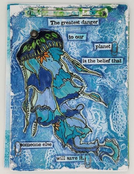 IndigoBlu "Jellyfish" A6 Rubber Stamp