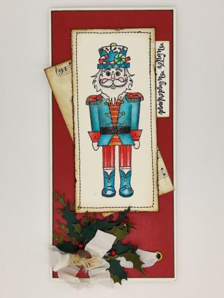 IndigoBlu "Gingerbread Nutcracker" A6 Rubber Stamp