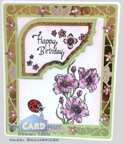 The Card Hut Floral Splash  Clear Stamps Stempelset 