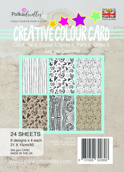 Polkadoodles "Creative Colour Card Patterns  A5 Pack 