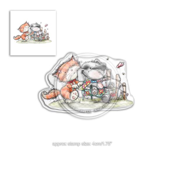 Polkadoodles Stempel "Horace & Boo In the Garden" Clear Stamp