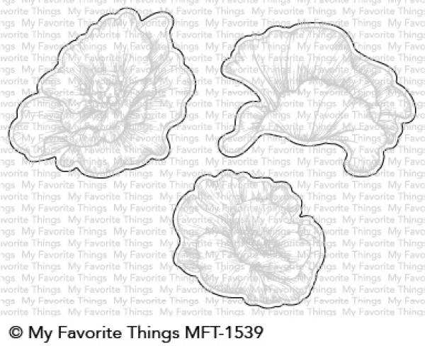 My Favorite Things "Poppy Blooms " Cling Stamp