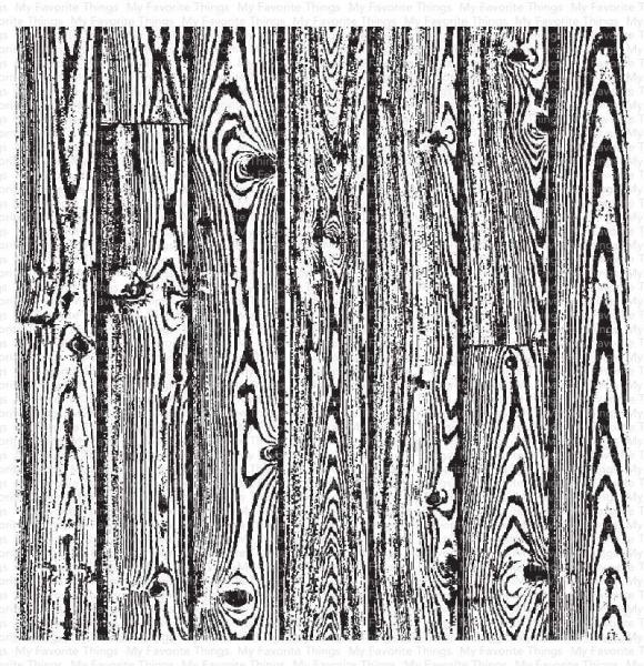 My Favorite Things "Wood Plank" 6x6" Background Cling Stamp