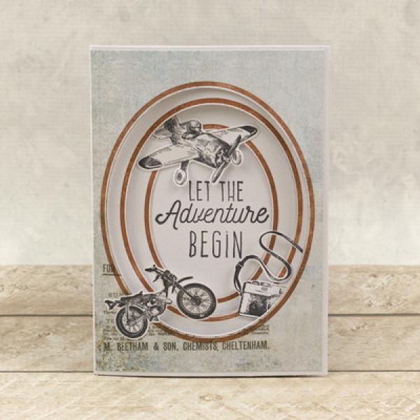 Couture Creations Cut, Foil & Emboss Die "Nesting Negative Ovals Dies "