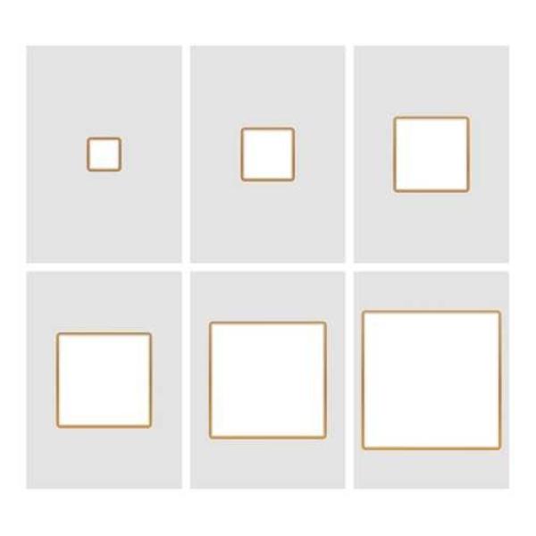 Couture Creations Cut, Foil & Emboss Die "Nesting Negative Squares Dies "