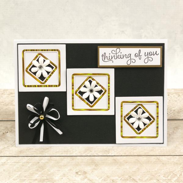 Couture Creations Cut, Foil & Emboss Die "Nesting Negative Squares Dies "