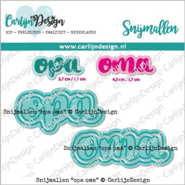 Carlijn Design Opa Oma  Cutting Dies - Stanzen