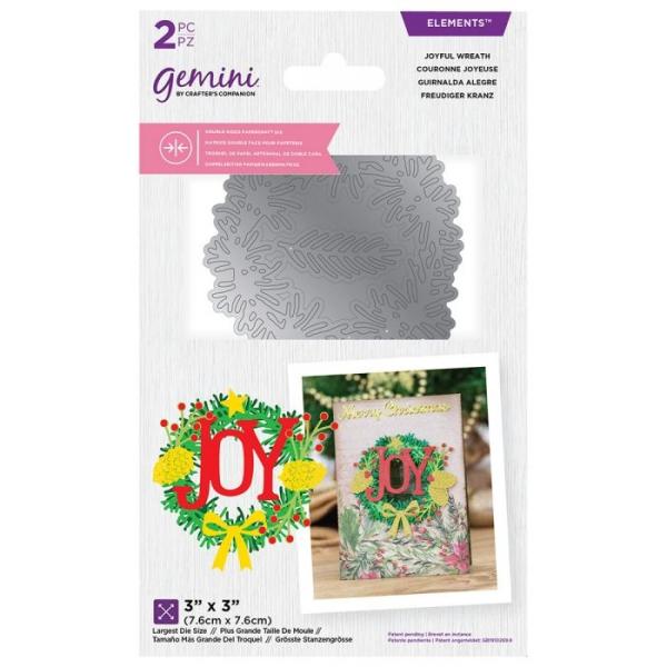 Gemini Joyful Wreath  Double-Sided Die - doppelseitige Stanze Freudiger Kranz 