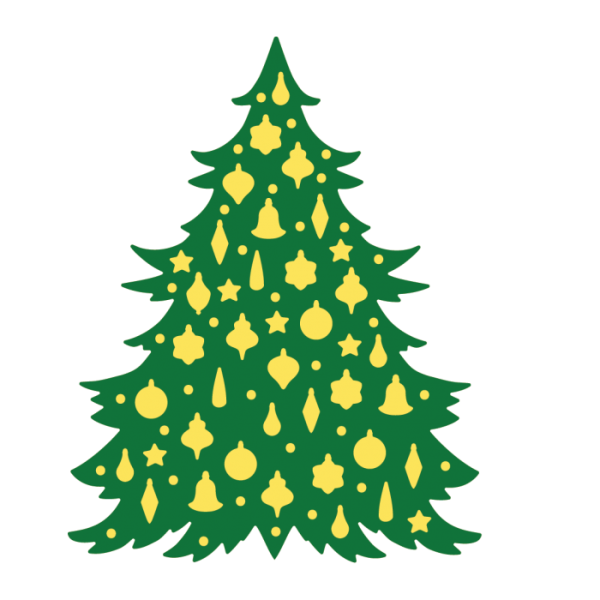 Gemini O Christmas Tree  Double-Sided Die - doppelseitige Stanze O Weihnachtsbaum 