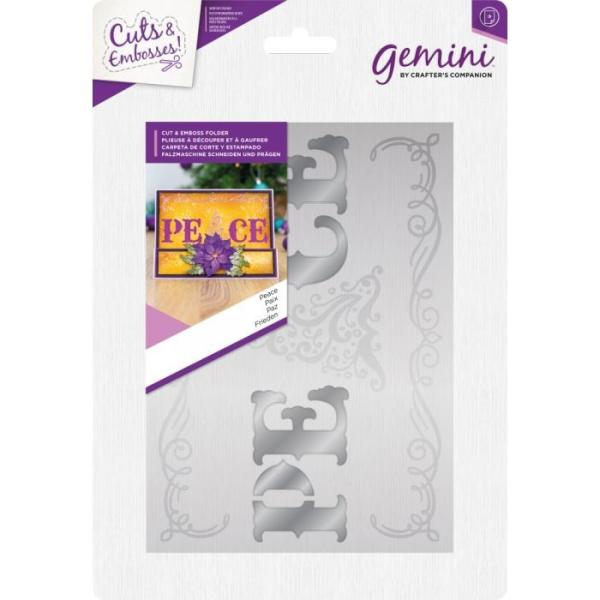 Gemini Peace Cut and Emboss Folder - Schneide- und Prägeschablone - 