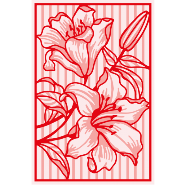 Gemini Lily Window  Double-Sided Die - doppelseitige Stanze Lilienfesnter
