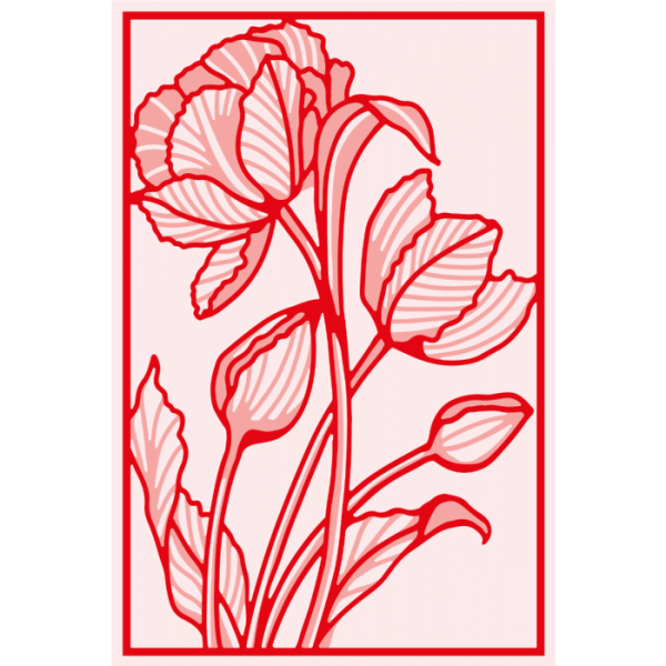 Gemini Tulip Window  Double-Sided Die - doppelseitige Stanze Tulpenfenster