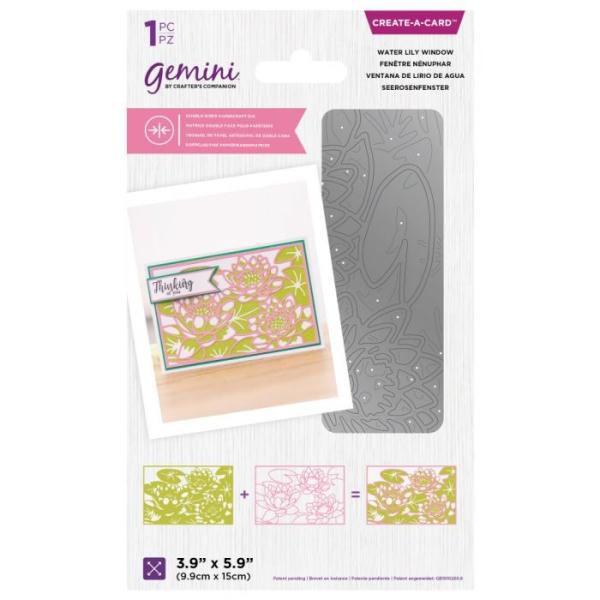 Gemini Water Lily Window  Double-Sided Die - doppelseitige Stanze Seerosenfenster