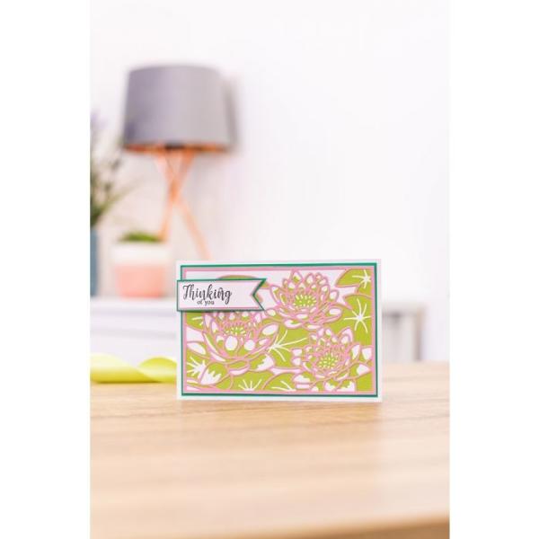 Gemini Water Lily Window  Double-Sided Die - doppelseitige Stanze Seerosenfenster