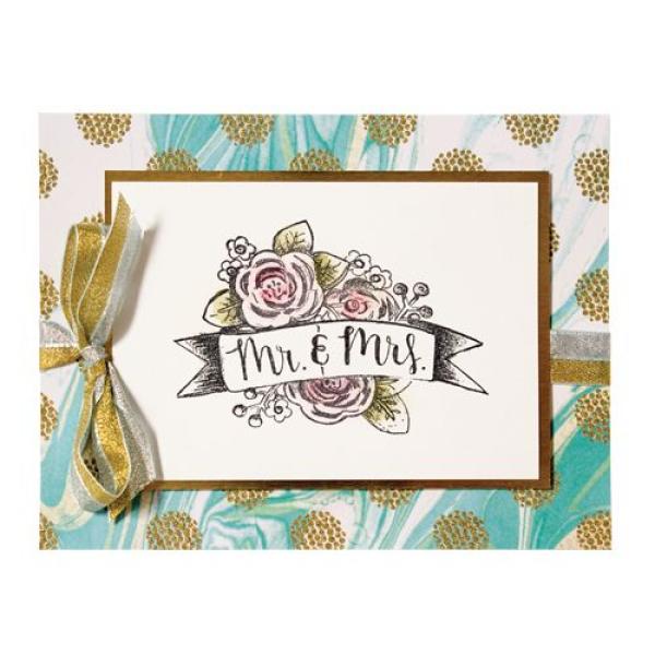 Spellbinders Cling Stamp - "Mr. & Mrs. 3D" - Gummistempel