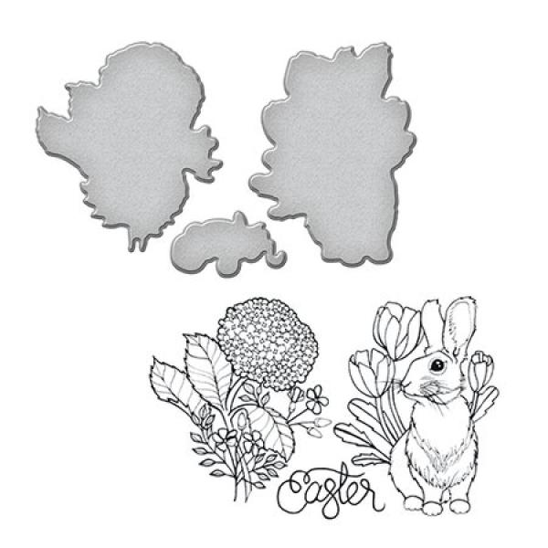 Spellbinders Stempel & Stanzset "Bunny Stamp And Die Set"