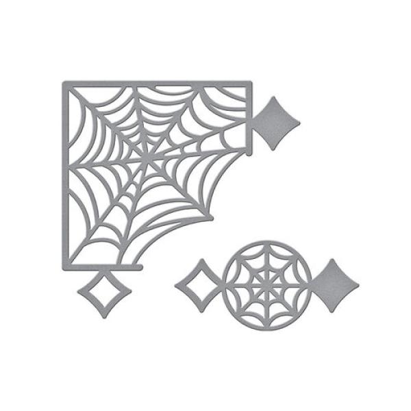 Spellbinders Dies "Spider Web Corners Card Creator Etched" Stanzschablonen